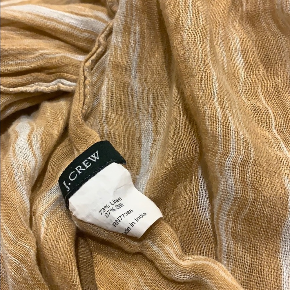 J. CREW orange and white scarf!!! - Picture 4 of 4
